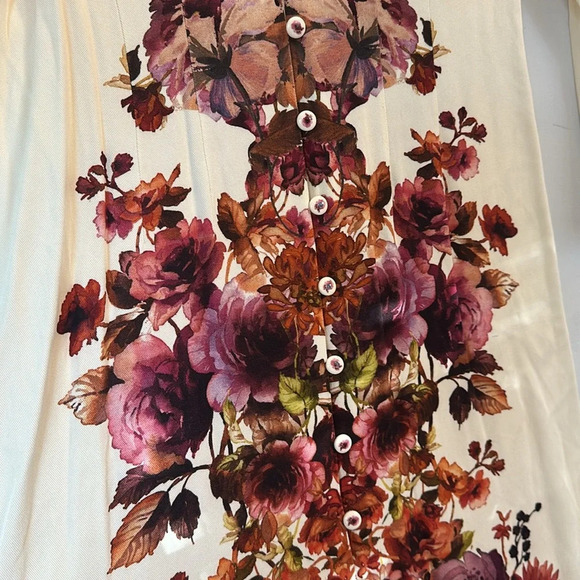 Soft Surroundings Floral Paulette Maxi Shirt Dress PXS - Picture 3 of 7